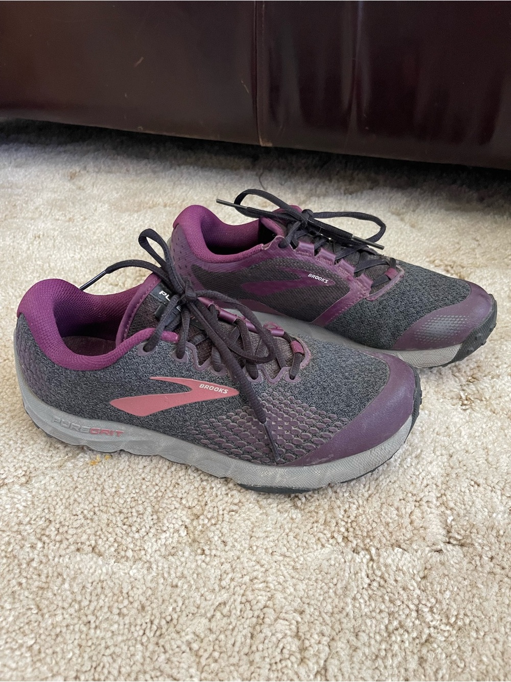 Brooks Women's Running Shoes - Purple and Gray